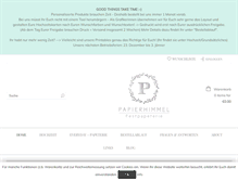 Tablet Screenshot of papierhimmel.com